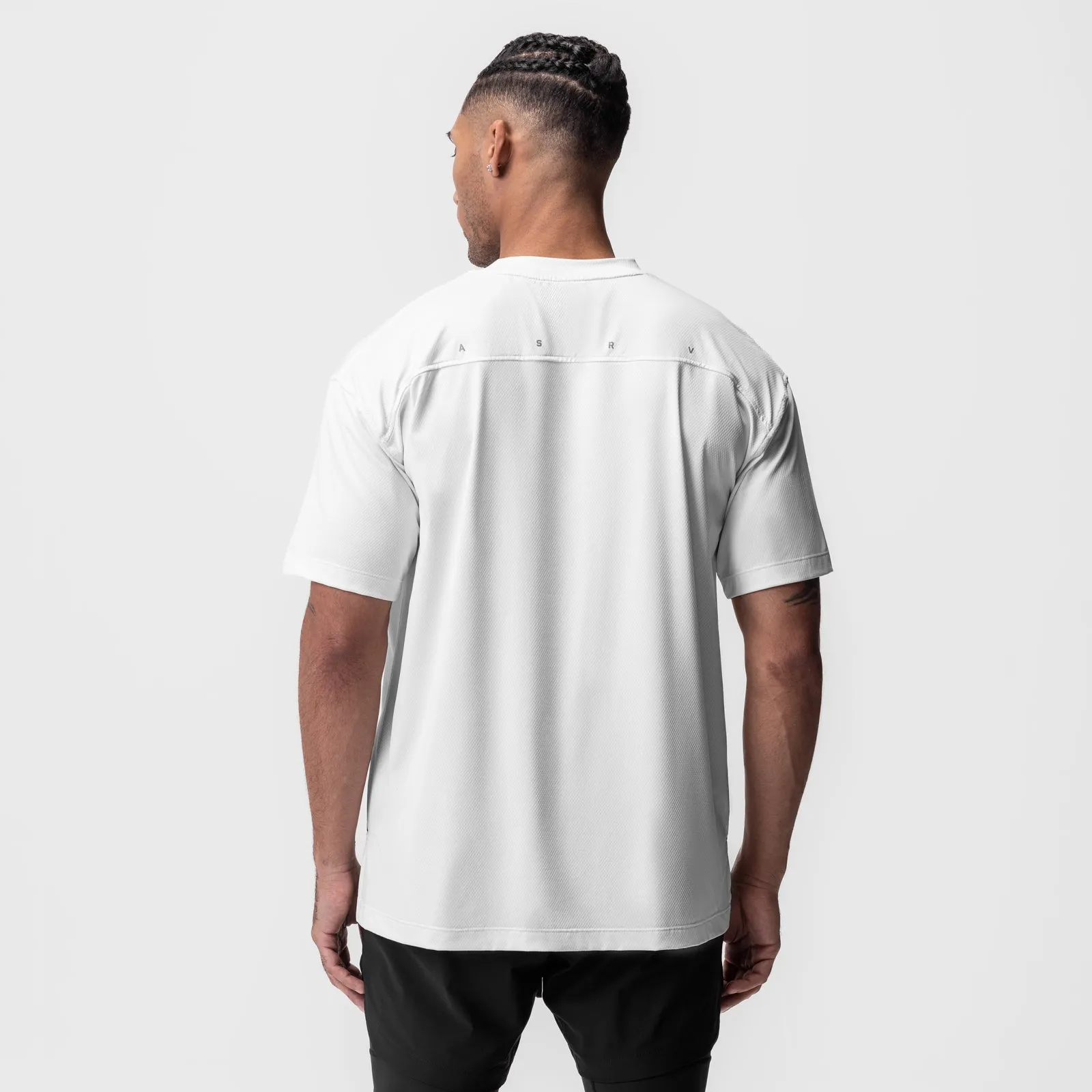 0822. AeroSilver® Oversized Tee - White