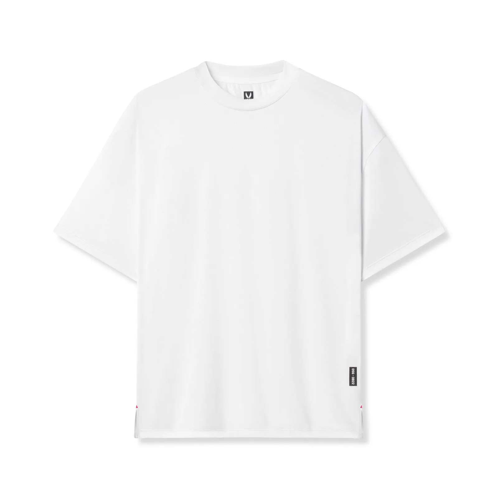 0822. AeroSilver® Oversized Tee - White