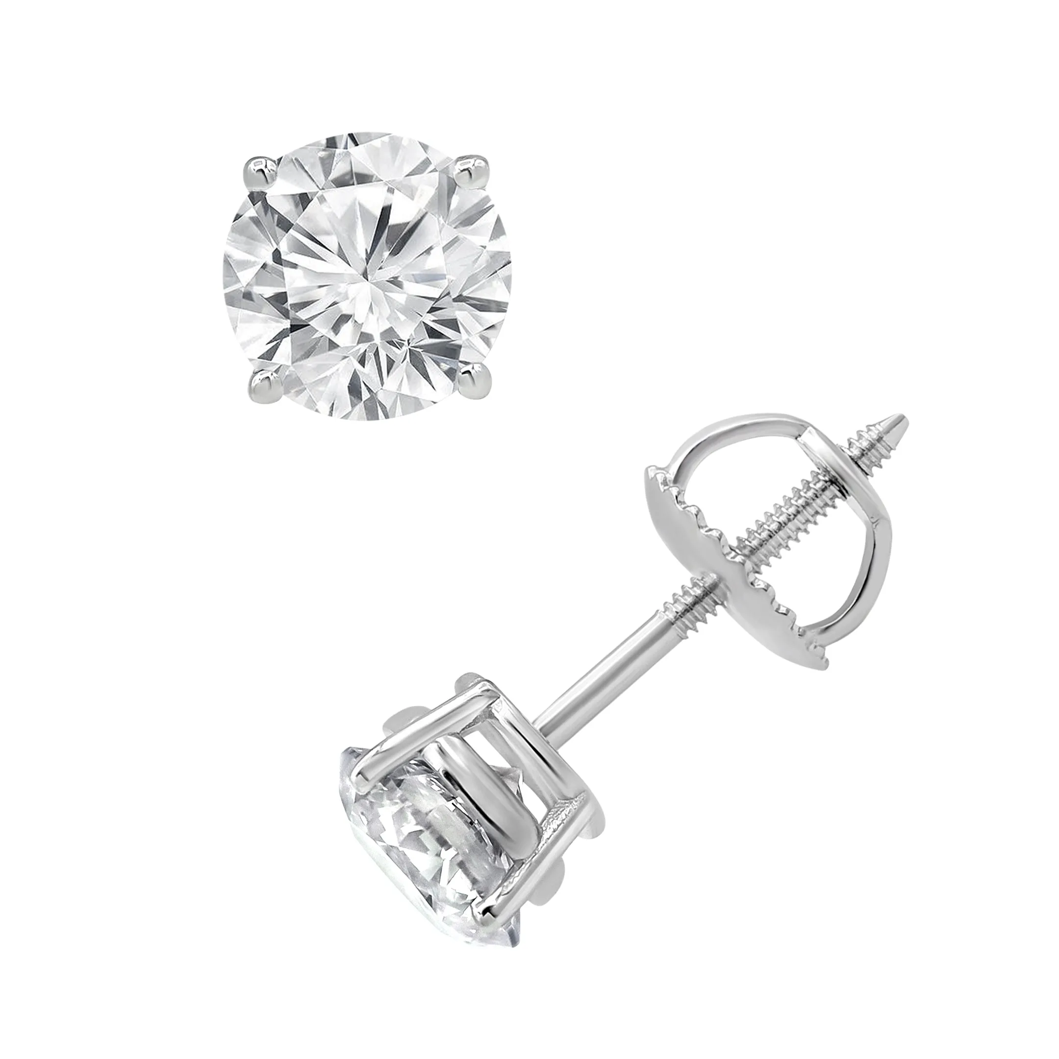 14kt 2.50ctw diamond studs