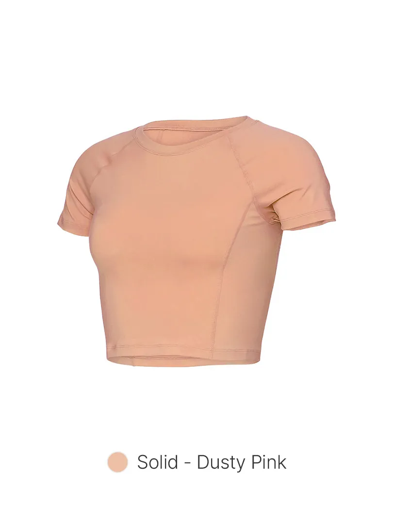 [2 FOR S$75] Airtouch Pace Cropped Short Sleeve