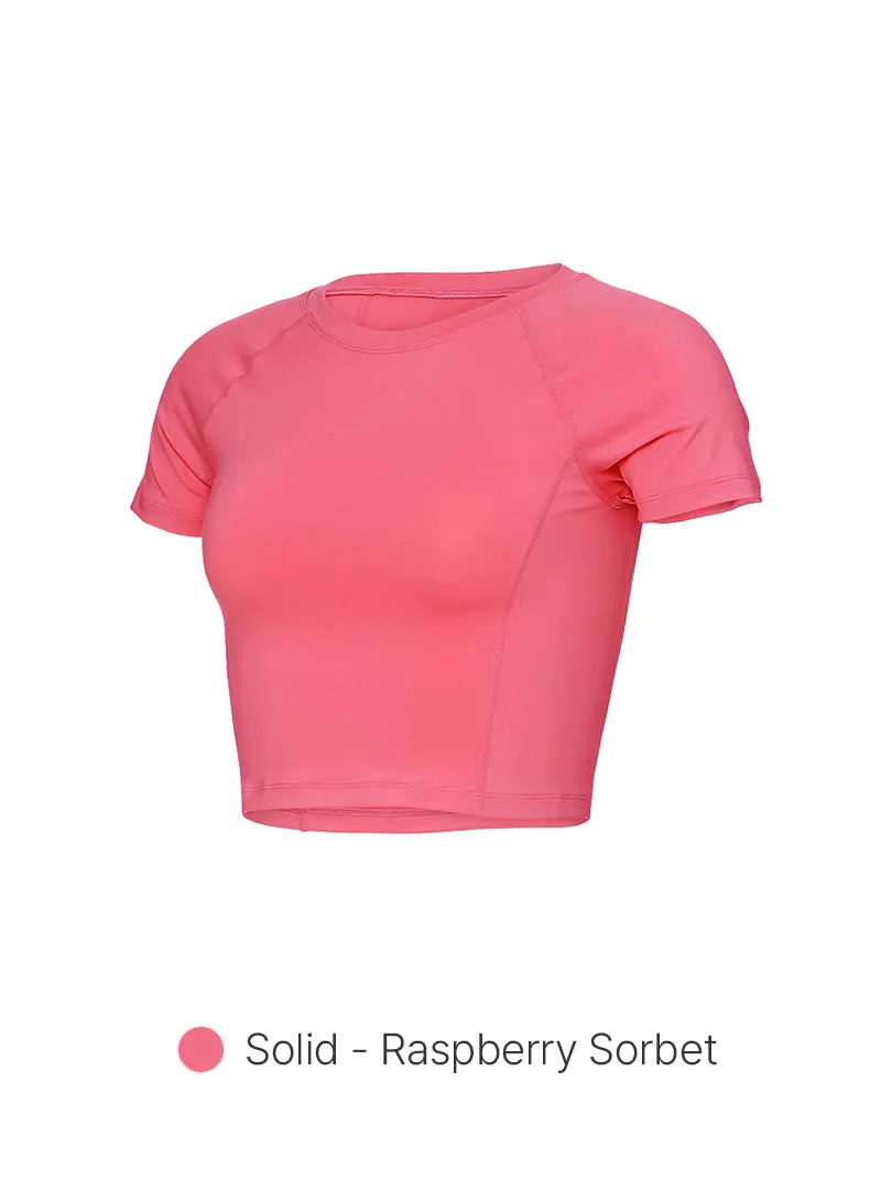 [2 FOR S$75] Airtouch Pace Cropped Short Sleeve