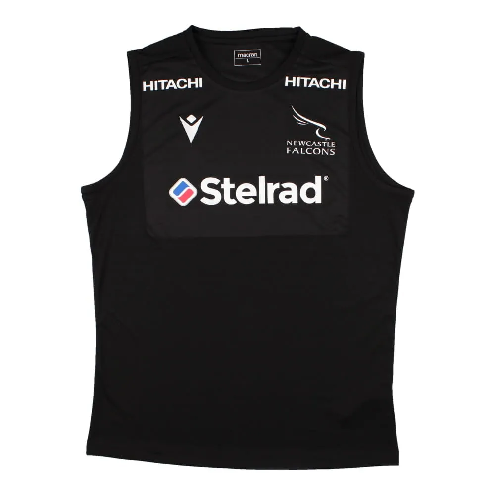 2022-2023 Newcastle Falcons Sleeveless Training Shirt (Black)