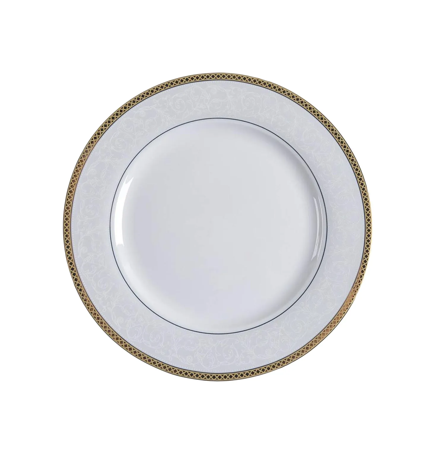 240-3996, Plates & Beyond, 7.5'' Gold Rimmed Plate- Mckenzie