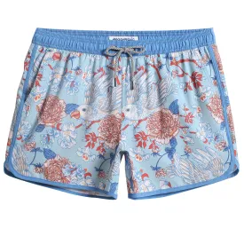 4.5 Inch Inseam Vintage Stretch Fly Together Swim Trunks