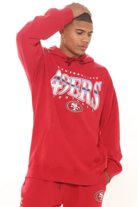 49ers Vintage Dye Hoodie - Red