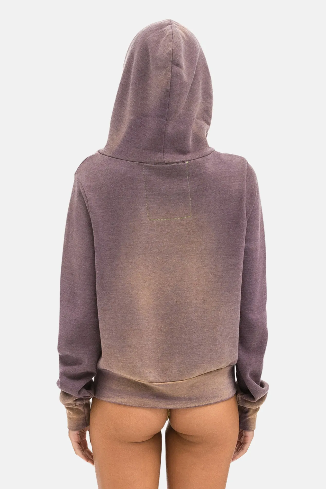 5 Stripe Zip Hoodie Faded Mocha