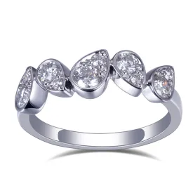 9 Stone Round Diamond Gold Band | 0.328 ct