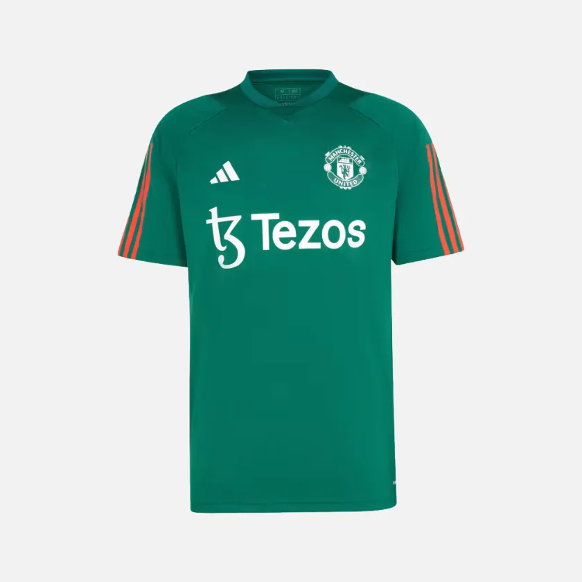 Adidas Manchester United Tiro 23 Men's Football Training Jersey -Collegiate Green/Core Green/Active Red