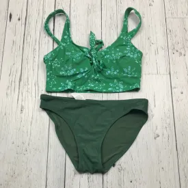 Aerie green patterned swim suit - Hers XS