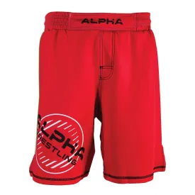 Alpha Wrestling Shorts - Red