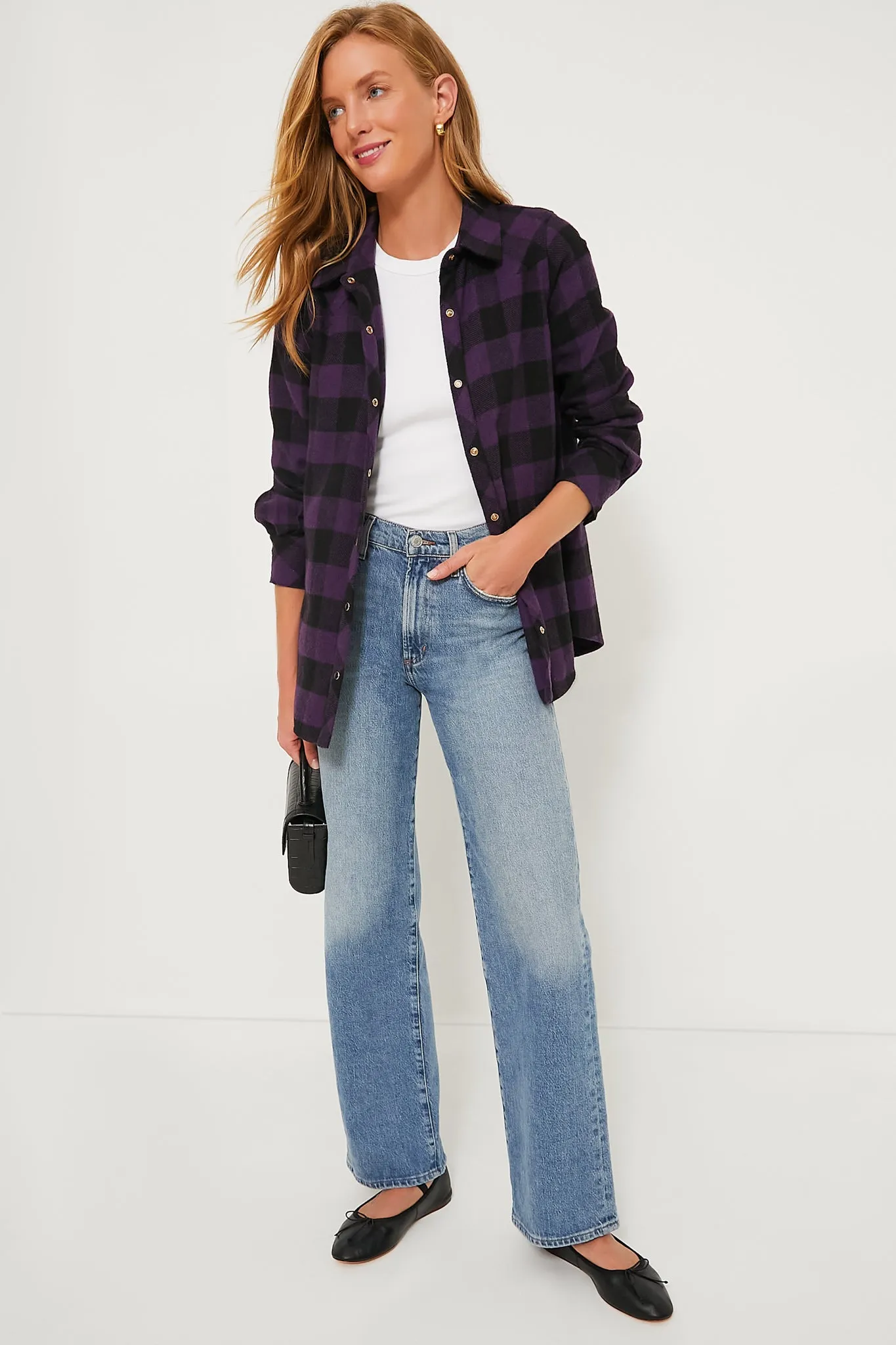 Aubergine Check Chandler Flannel