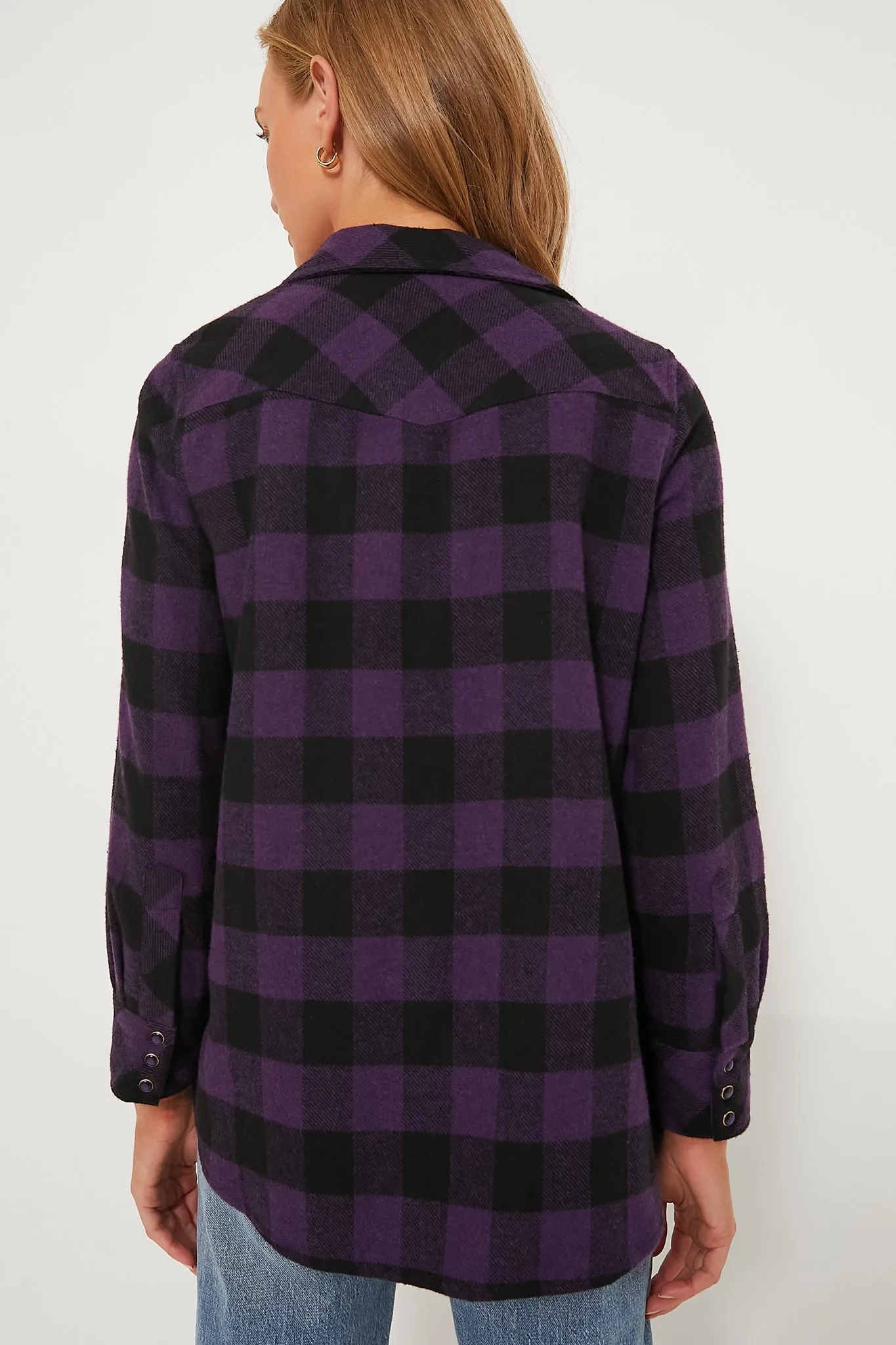 Aubergine Check Chandler Flannel