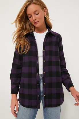 Aubergine Check Chandler Flannel