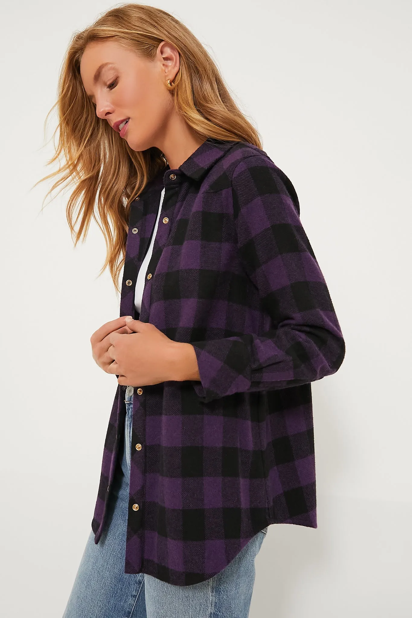 Aubergine Check Chandler Flannel