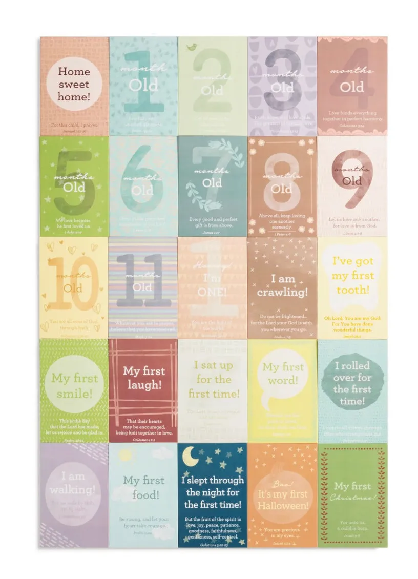 Baby Faith Milestone Cards