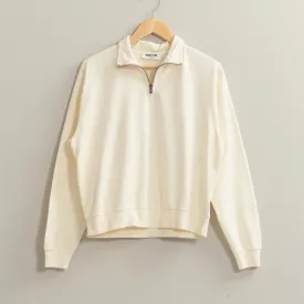 Back to Basics Half Zip Long Sleeve Sweatshirt