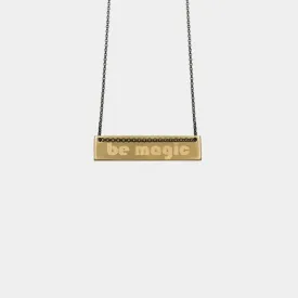 Be magic - necklace - gold plated