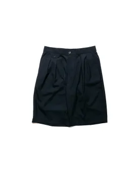 Beams Plus 2Pleats Shorts Wool Tropical Navy