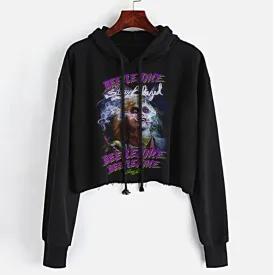 Beetlejuice Crop Top Hoodie