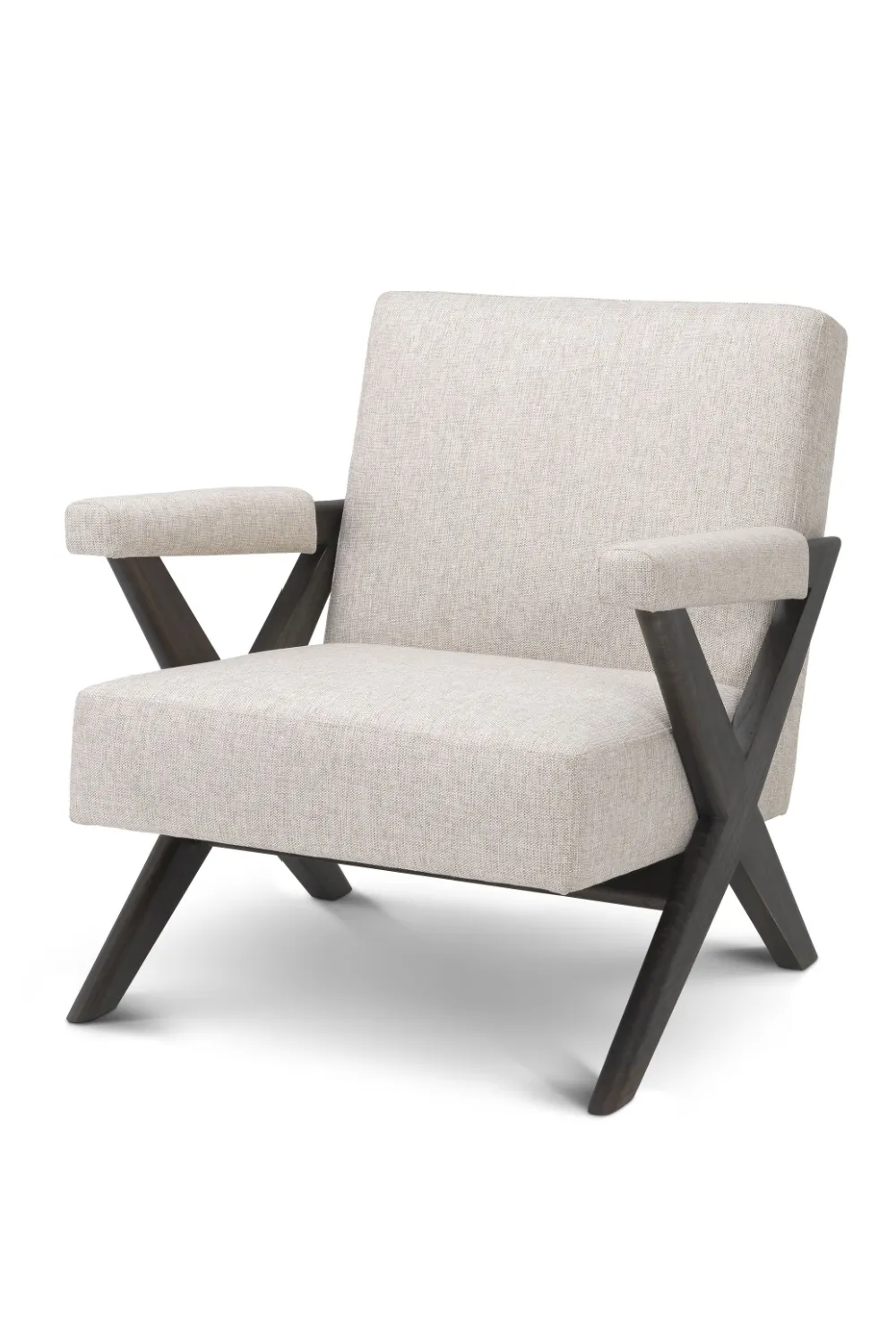 Beige X-Leg Lounge Armchair | Eichholtz √ârudit