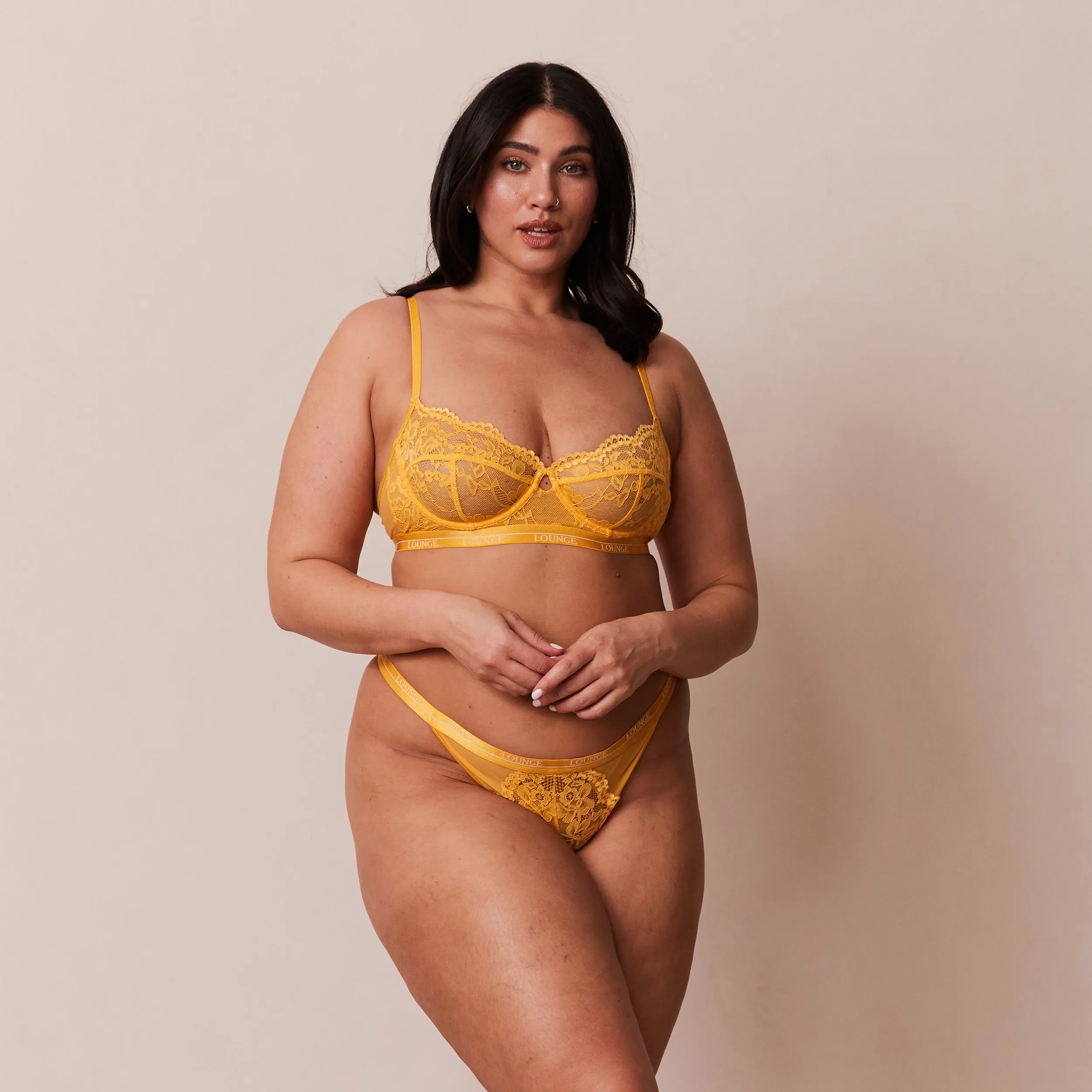 Blossom Balcony Bra  - Mustard