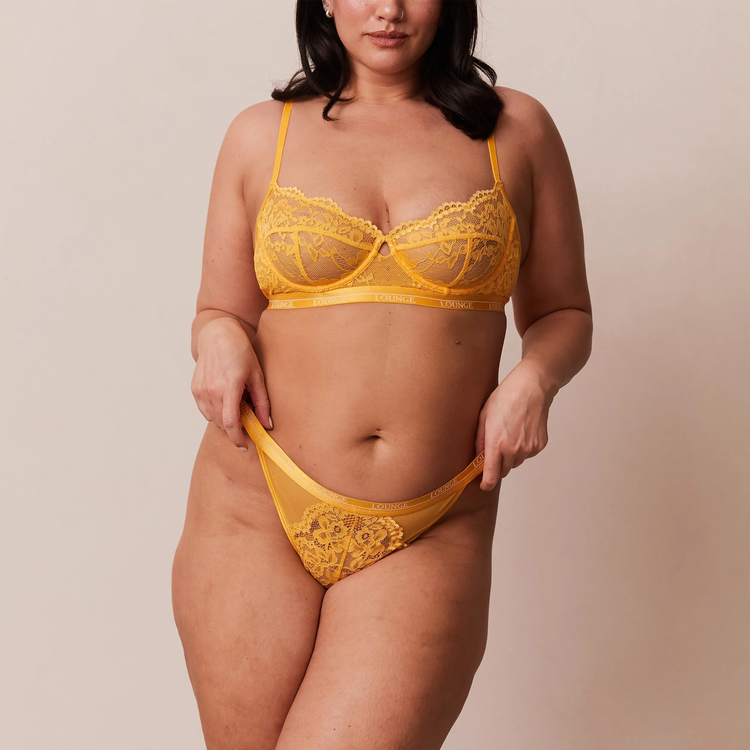 Blossom Balcony Bra  - Mustard