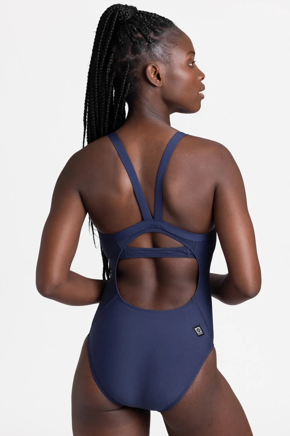 Caroline Swim Onesie - Navy