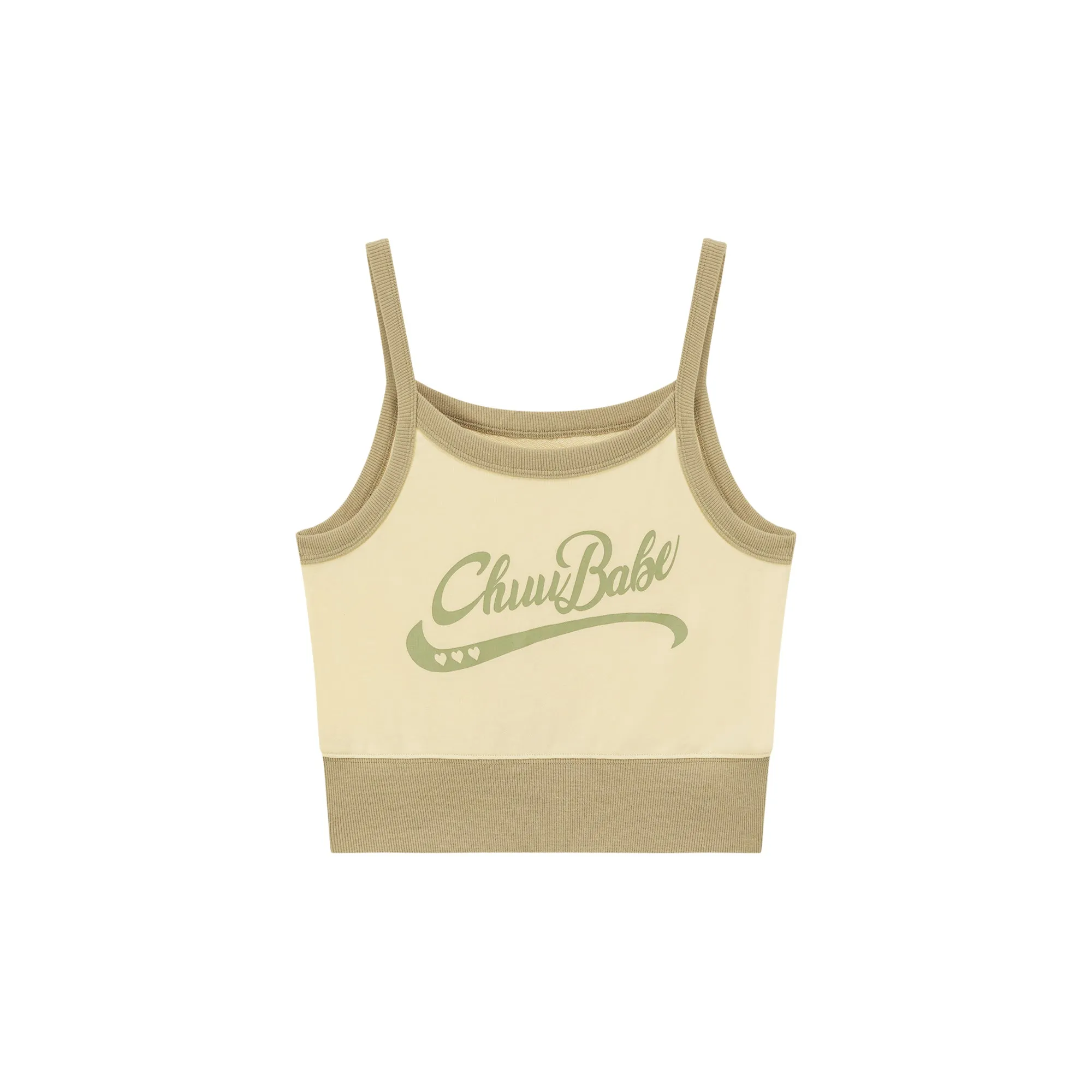 Chuu Babe Color Blocked Bustier Crop Top