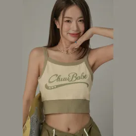 Chuu Babe Color Blocked Bustier Crop Top