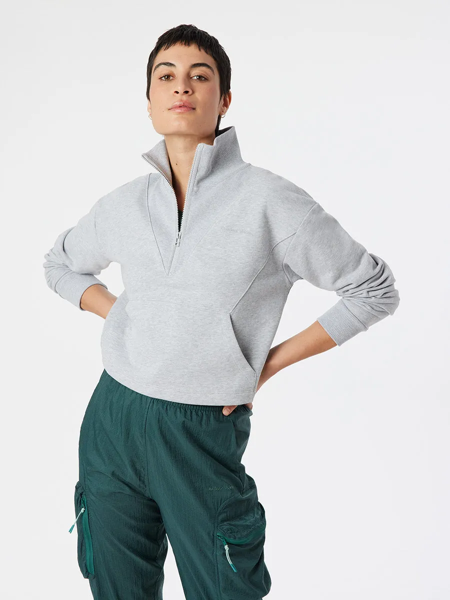 Cotton Terry 1/2 Zip Sweatshirt