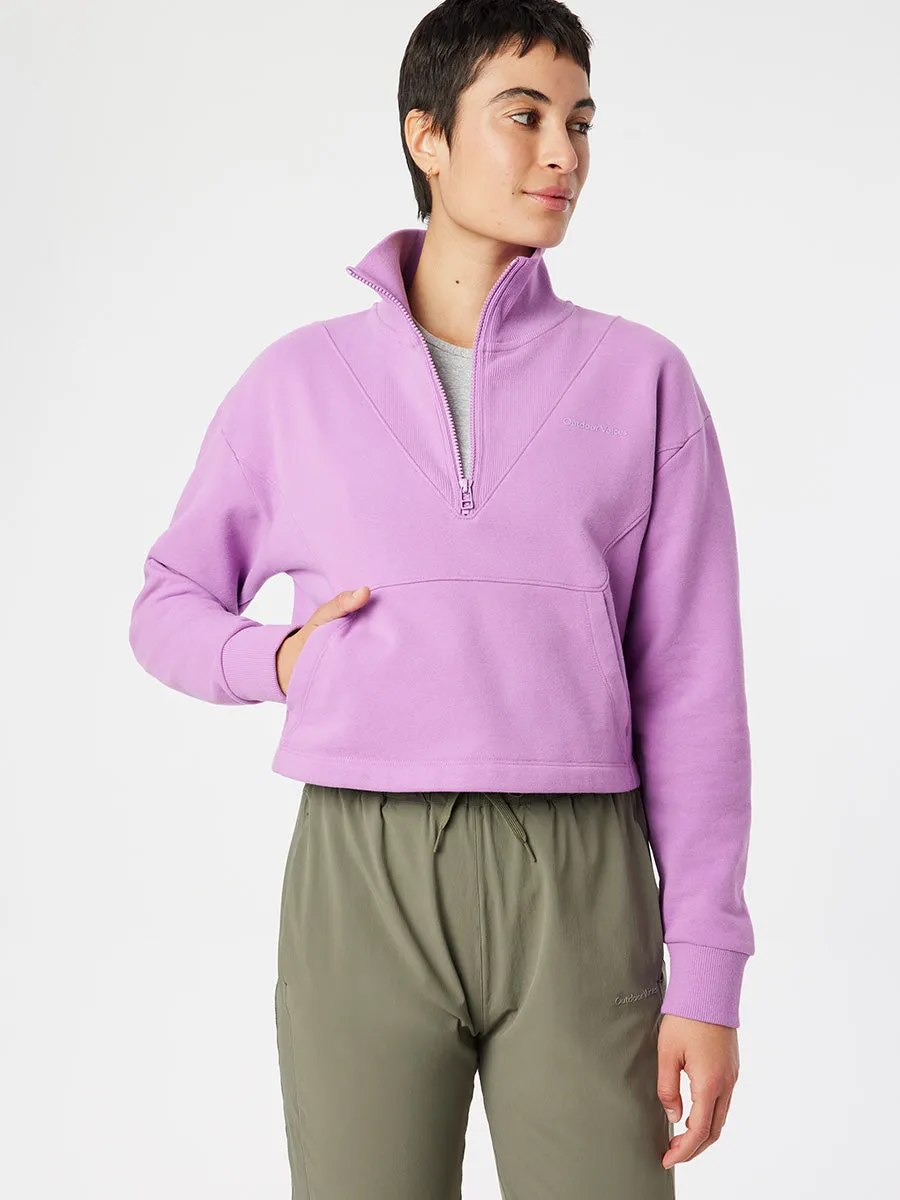 Cotton Terry 1/2 Zip Sweatshirt