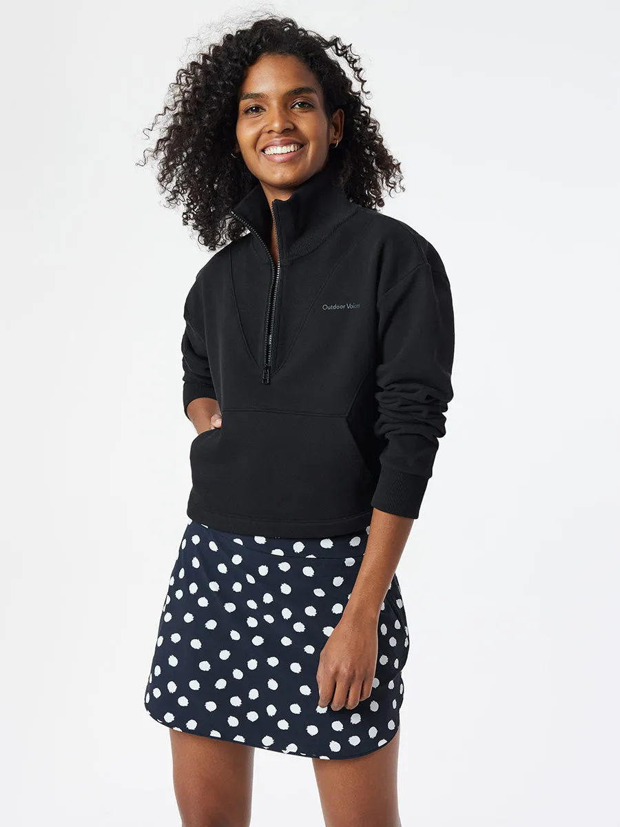 Cotton Terry 1/2 Zip Sweatshirt