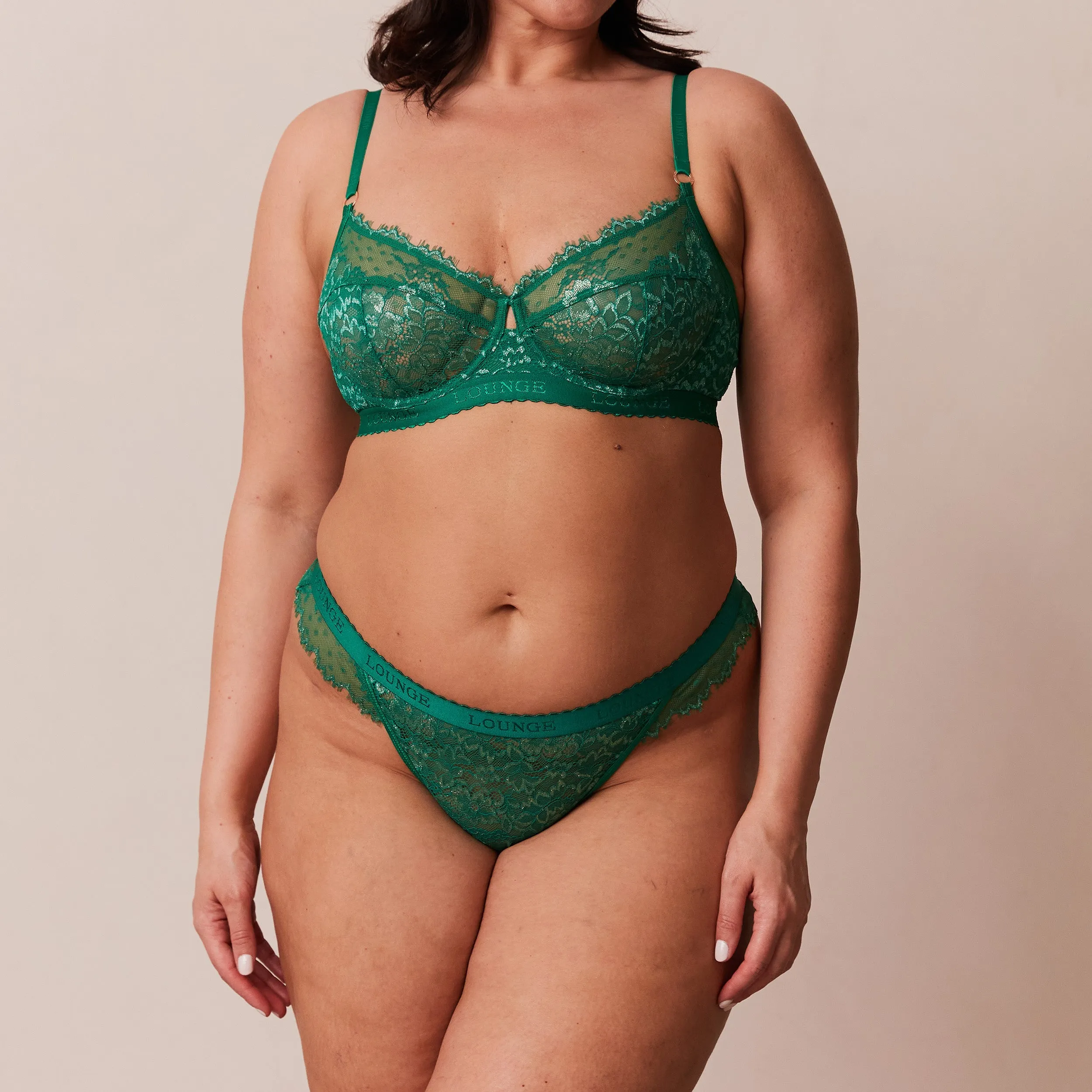 Desire Balcony Bra  - Emerald