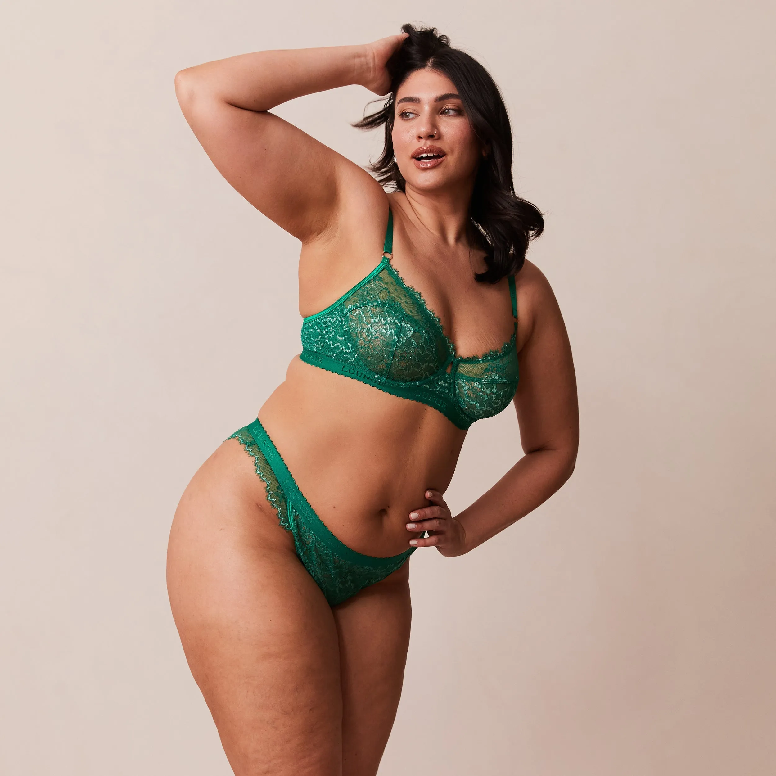 Desire Balcony Bra  - Emerald