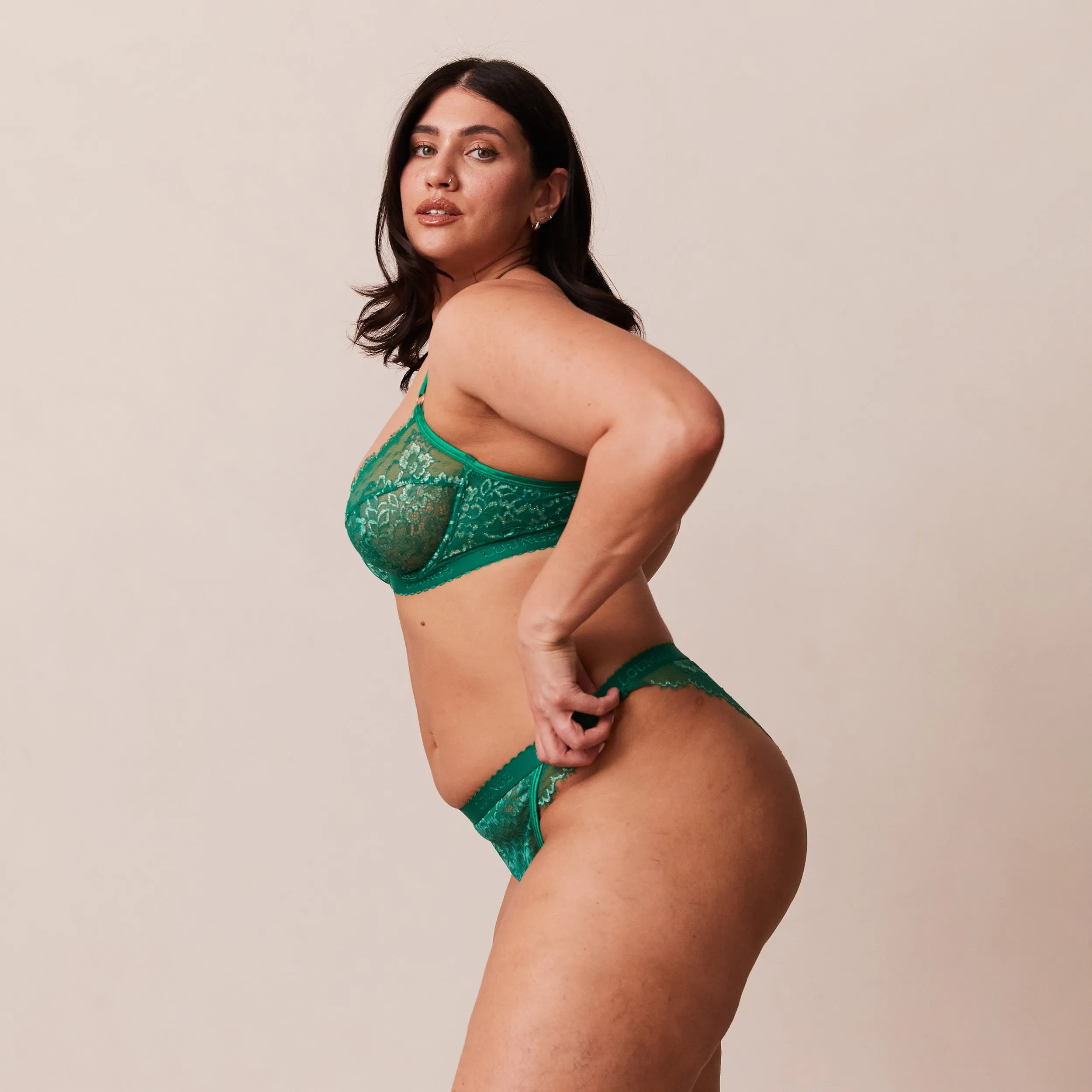 Desire Balcony Bra  - Emerald