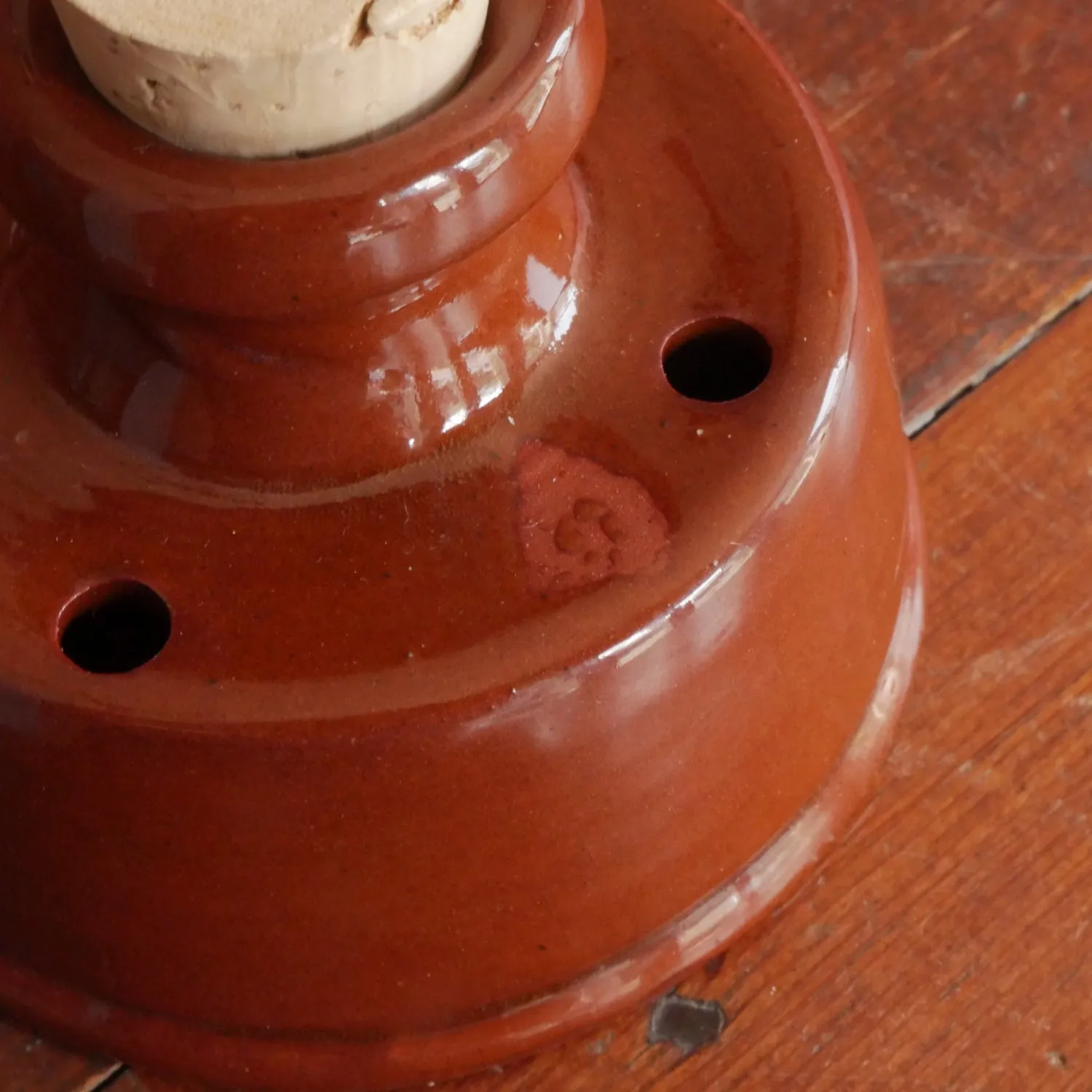 Flawed Redware Inkwell - Second