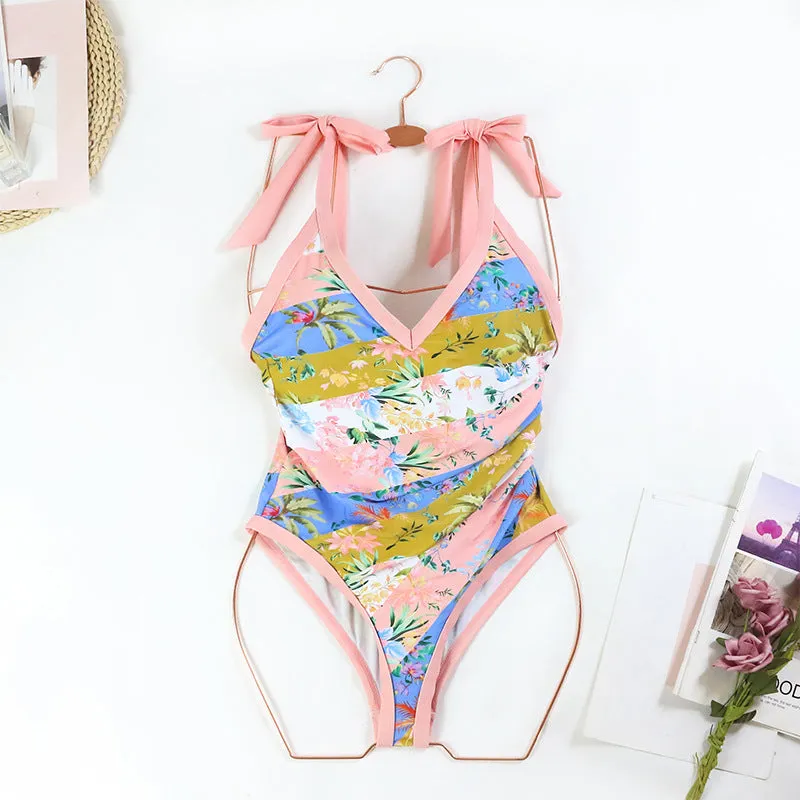 Floral One Piece Swimwear