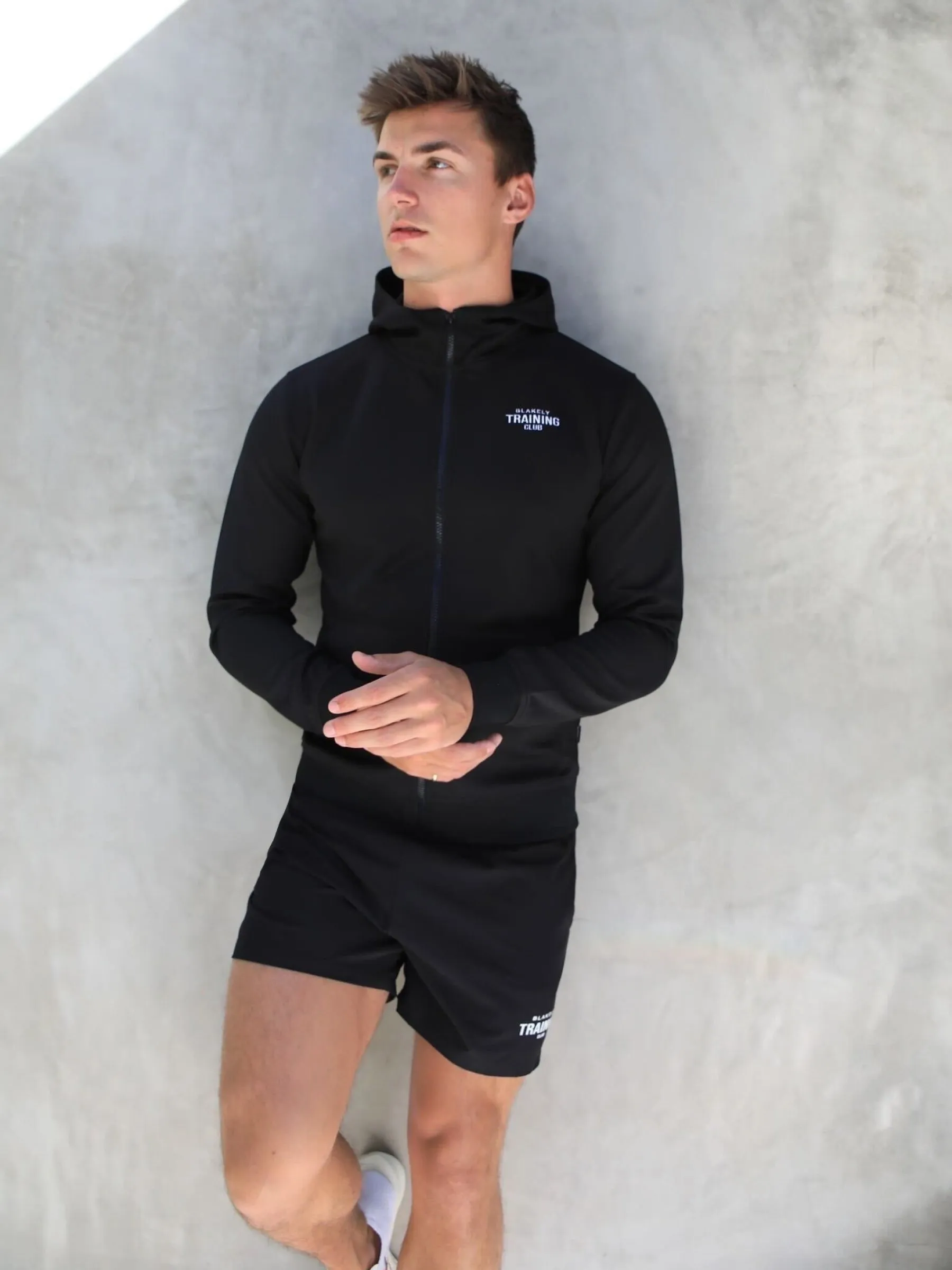 Full Zip Training Hoodie - Black