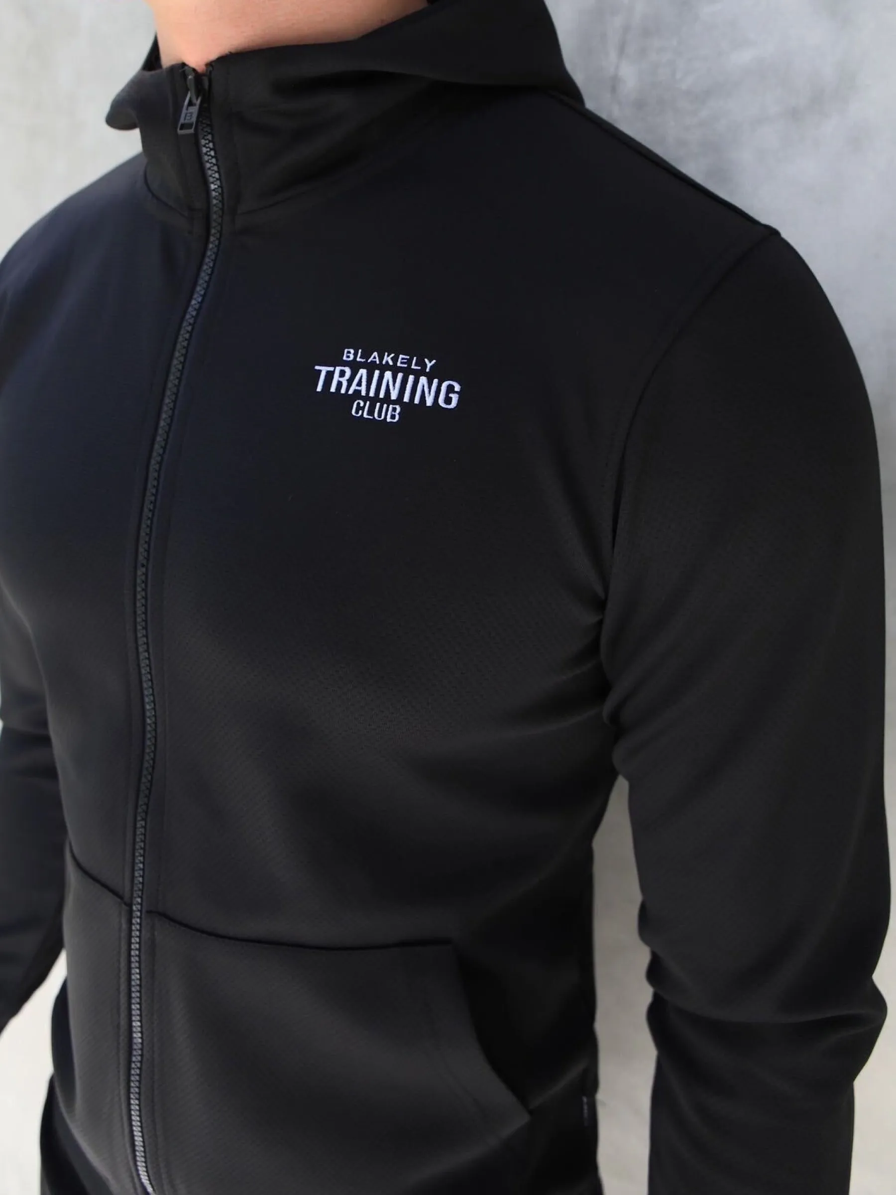 Full Zip Training Hoodie - Black