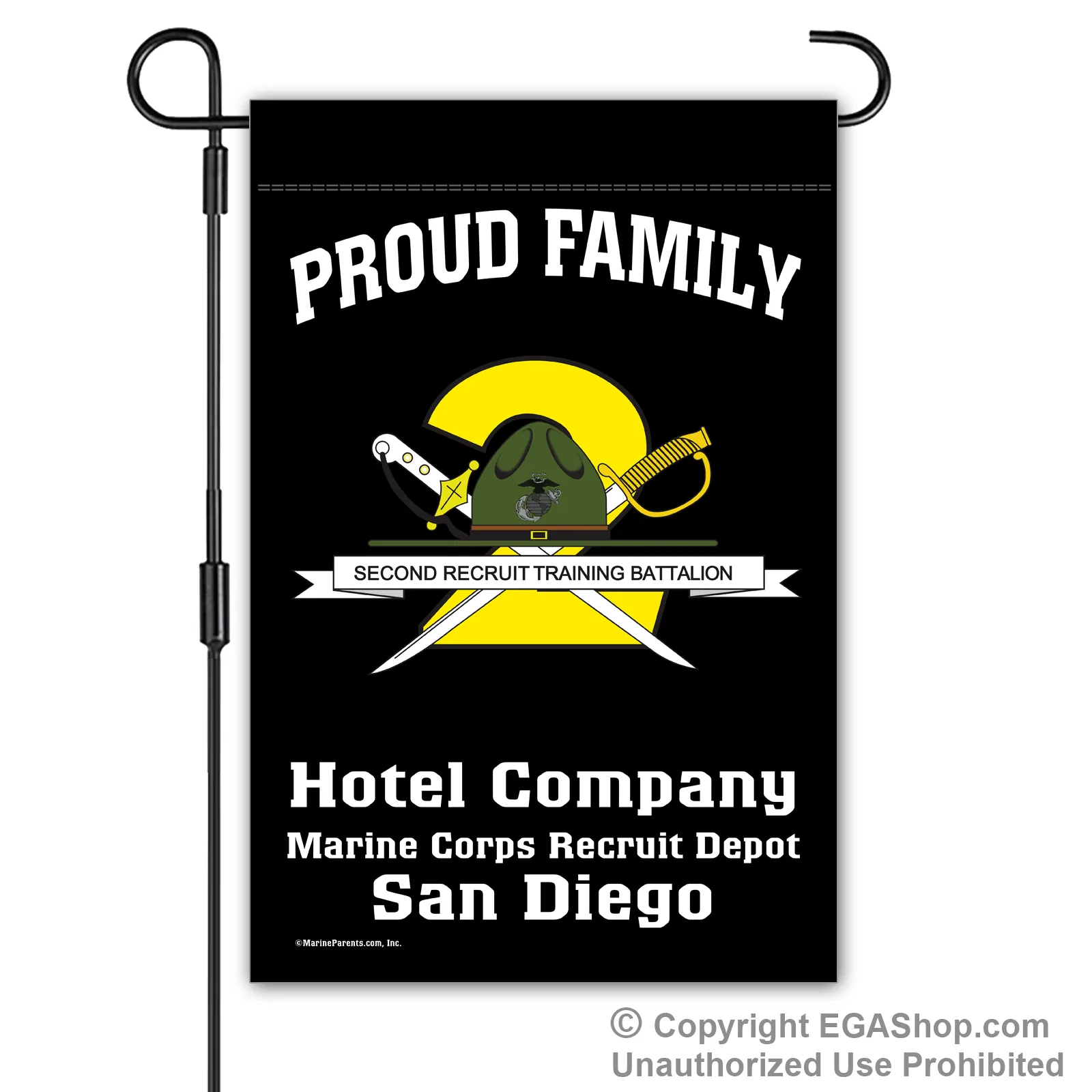 Garden Flag: Hotel 2nd BTN Crest Proud Family (San Diego)