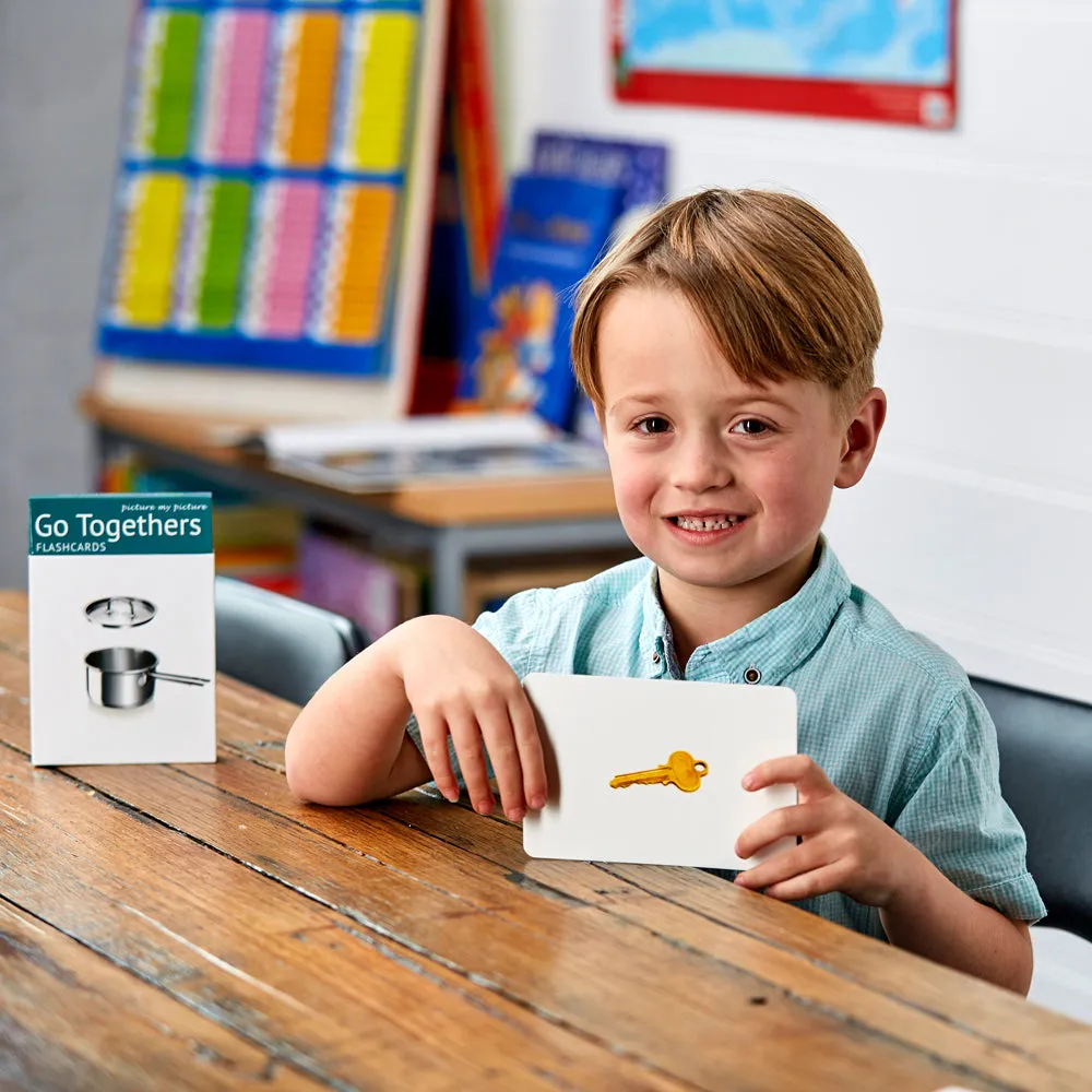 Go Together Flash Cards: 40 Association Language Photo Cards