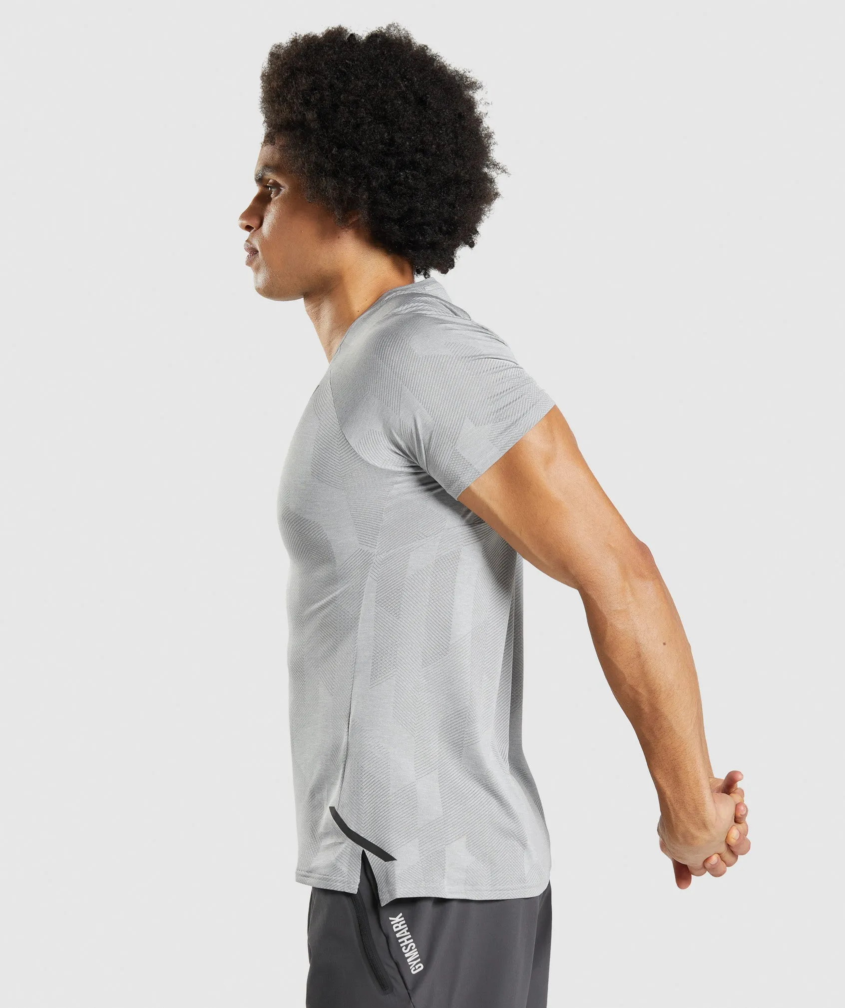 Gymshark Apex T-Shirt - Smokey Grey/Light Grey