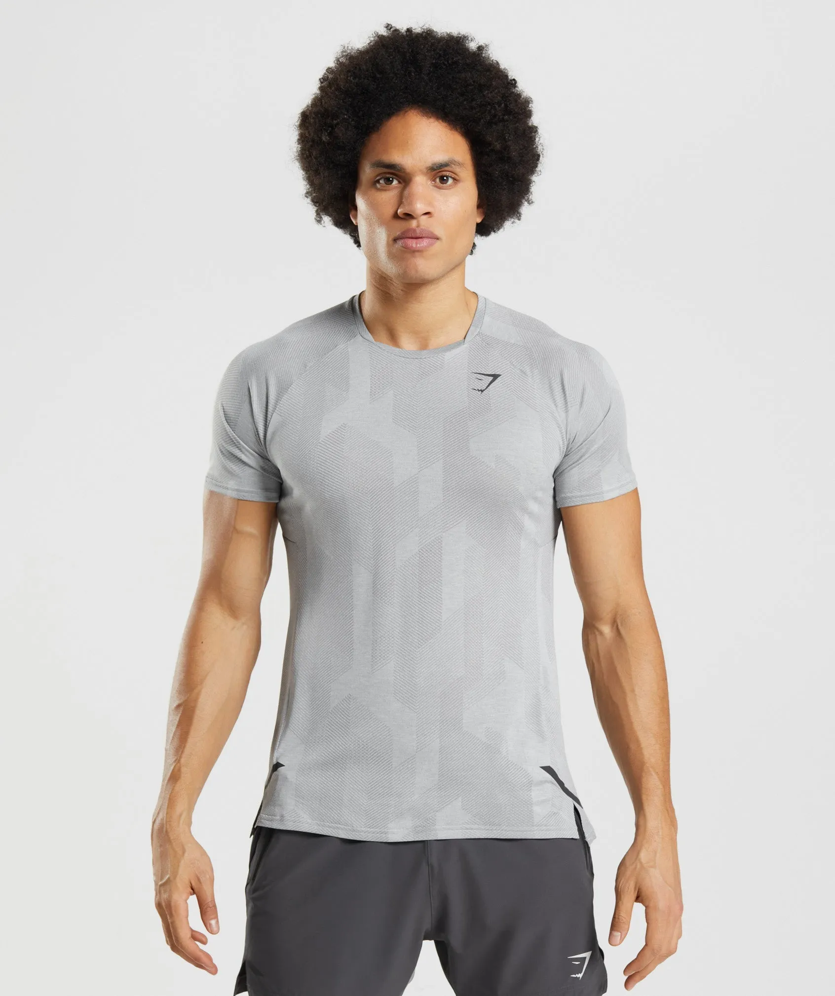 Gymshark Apex T-Shirt - Smokey Grey/Light Grey