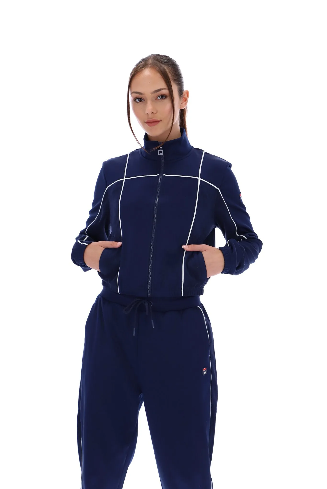 Haiden Cropped Track Top