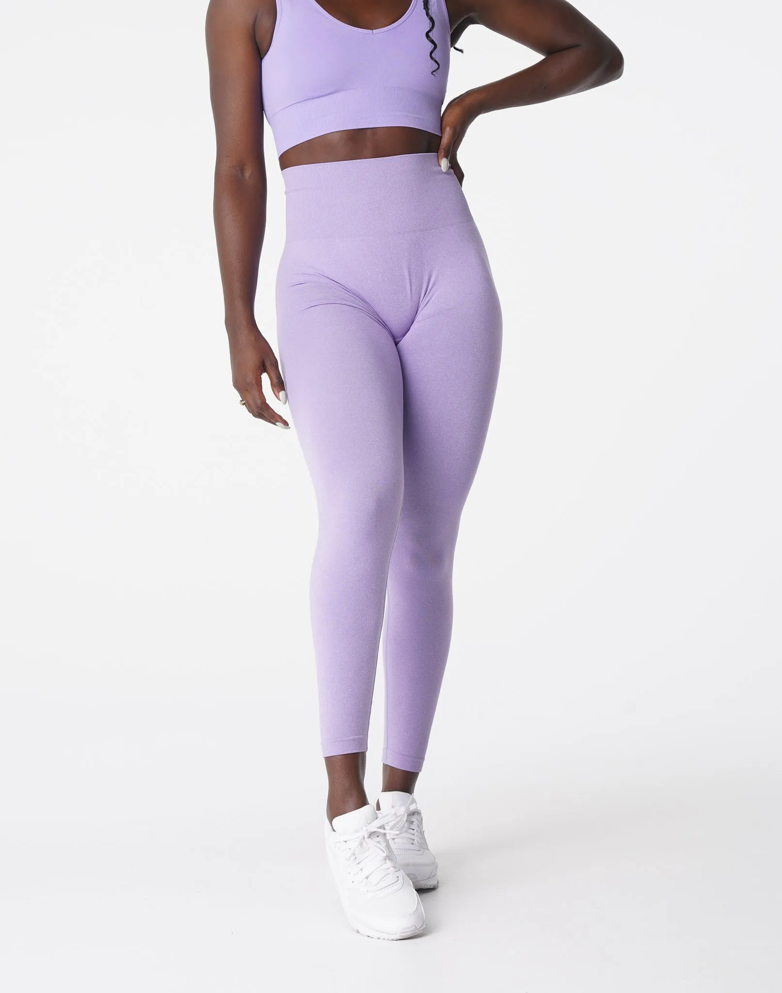 Lilac Curve Seamless Leggings