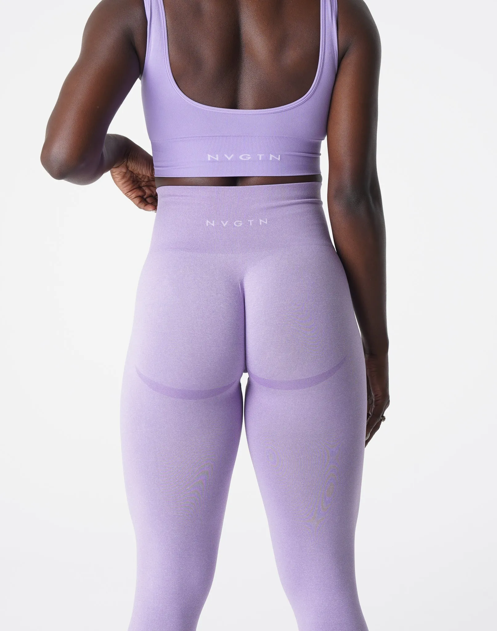 Lilac Curve Seamless Leggings