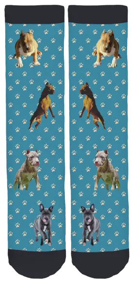 Limited Edition PitbullGalaxy Crew Socks