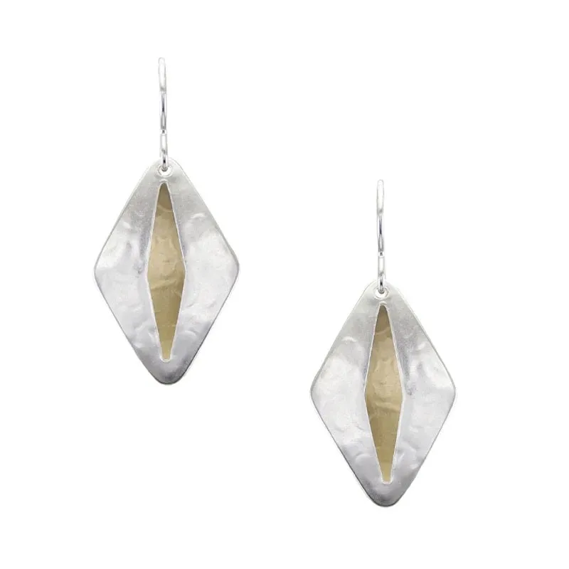 Marjorie Baer Layered Diamond Cutout Earrings