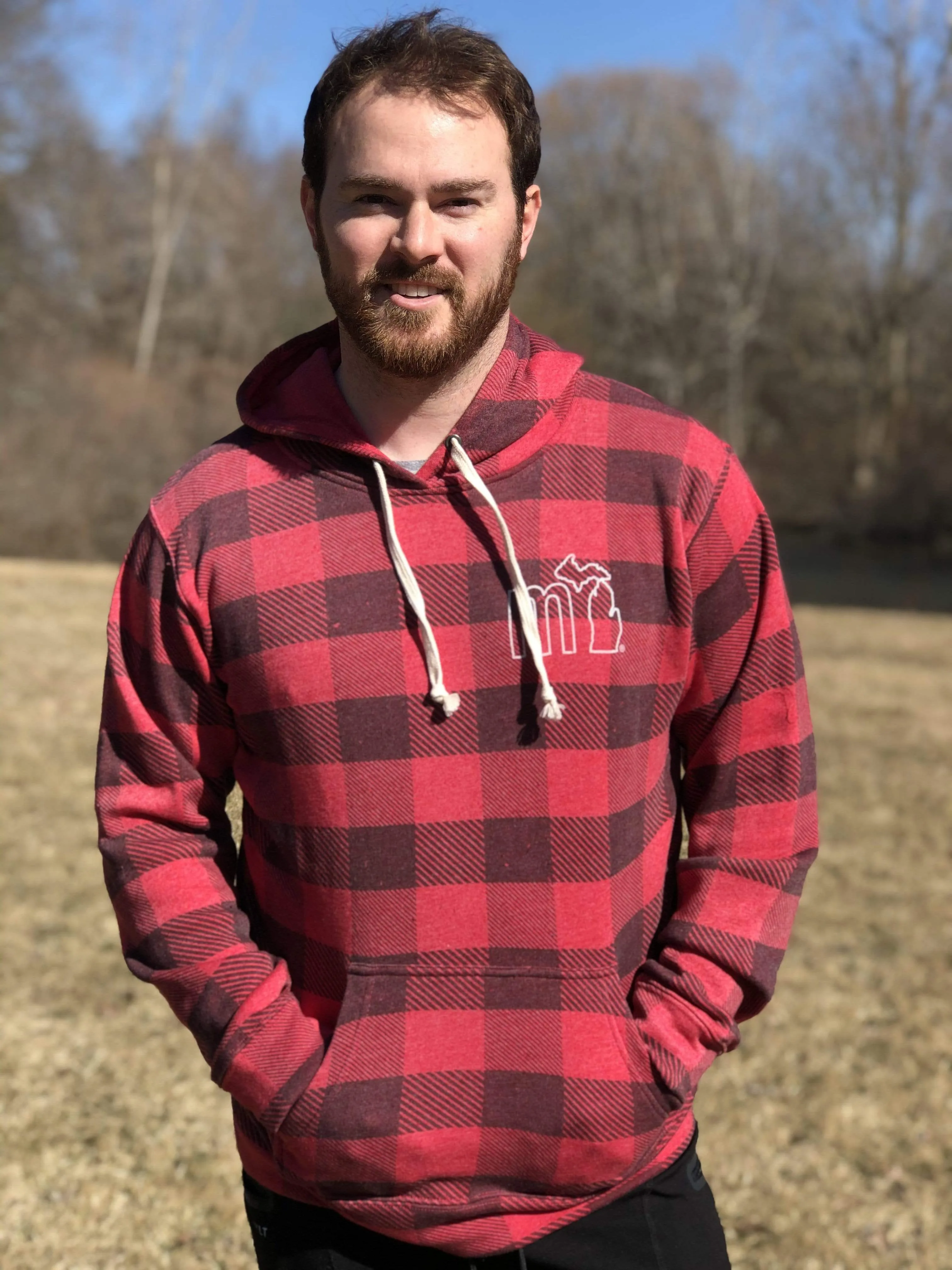 mi Vintage Buffalo Plaid Hoodies