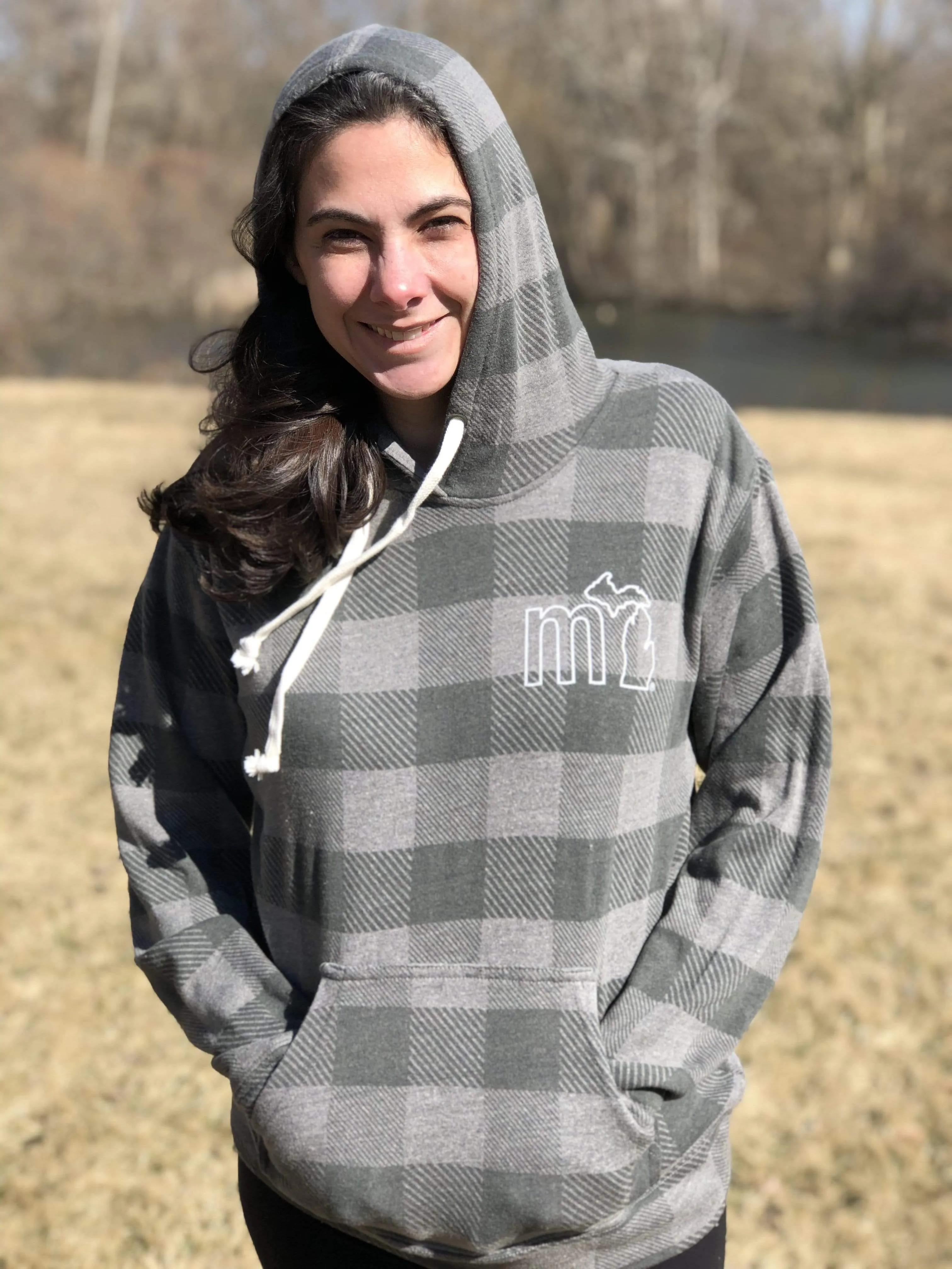 mi Vintage Buffalo Plaid Hoodies